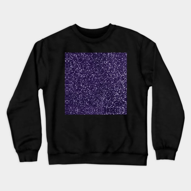 Sparkly Violet Purple Glitter Crewneck Sweatshirt by PurplePeacock